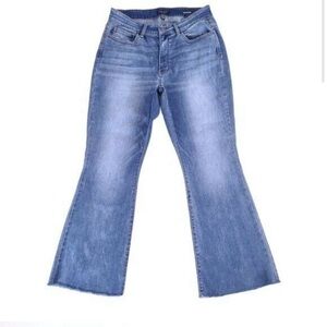 Judy Blue Blue Trouser Flare Mid Rise Jeans Plus Size 16W